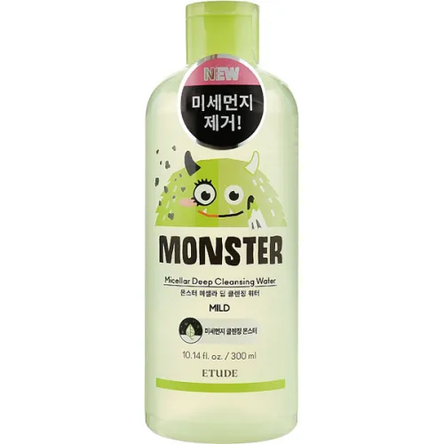 Мицеллярная вода для снятия макияжа Etude House Monster Micellar Deep Cleansing Water, 300 мл.