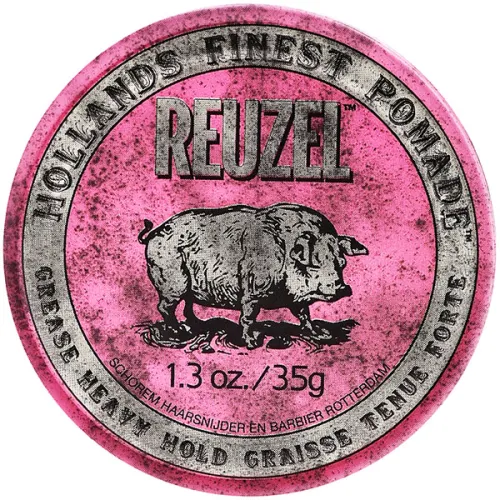 Помада для укладки волос сильной фиксации Reuzel Pink Grease Heavy Hold, 35 г.