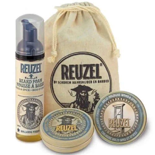Набір для гоління та догляду за бородою Reuzel Sada Groom & Grow
