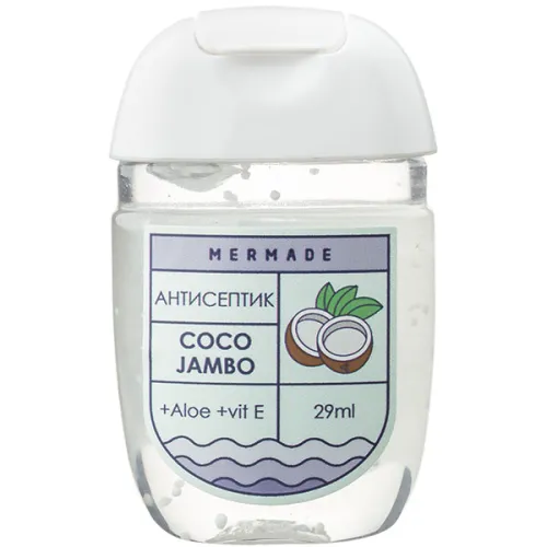 Антибактеріальний гель для рук «коко джамбо» Mermade Coco Jambo Gel Sanitizer, 29 мл.