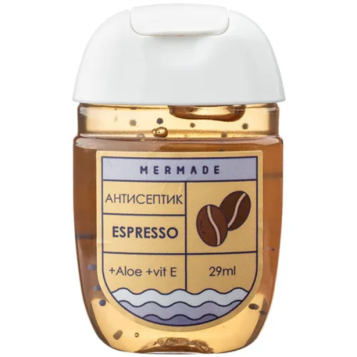 Антибактеріальний гель для рук «еспресо» Mermade Espresso Gel Sanitizer, 29 мл.