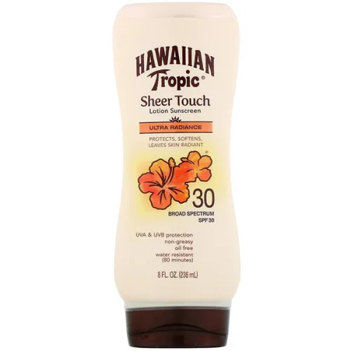 Сонцезахисний лосьйон для обличчя та тіла Hawaiian Tropic Sheer Touch Lotion Sunscreen Ultra Radiance SPF30, 236 мл.