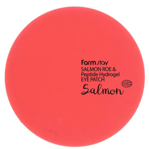 Гідрогелеві патчі для очей FarmStay Salmon Roe & Peptide Hydrogel Eye Patch з ікрою лосося і пептидами