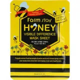 Питательная тканевая маска для лица FarmStay Visible Difference Mask Sheet Honey с экстрактом меда и прополиса, 23 мл.