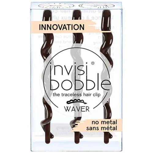 Заколка для волос увеличенного размера «коричневая» Invisibobble Waver+ Pretty Dark