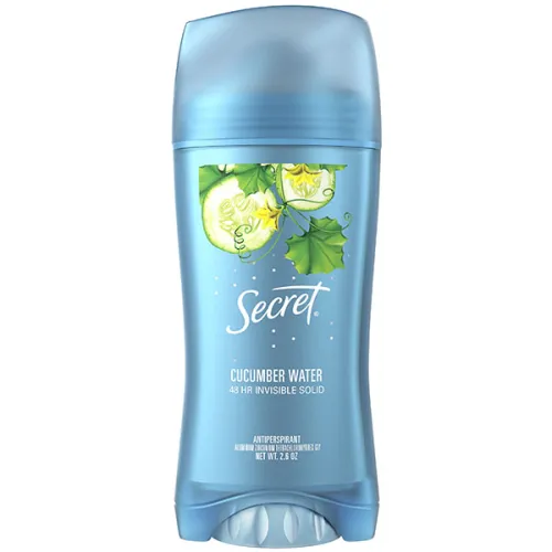 Кремовий дезодорант-антиперспірант «огіркова вода» Secret Classic Cucumber Water Invisible Solid Antiperspirant, 73 г.