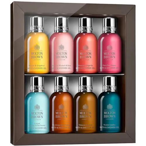 Набор гелей для ванны и душа Molton Brown Luxuries Bathing Collection, 8 шт. х 50 мл.
