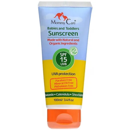 Детский натуральный солнцезащитный крем для тела Mommy Care Babies and Children’s Daily Sunscreen SPF15, 100 мл.