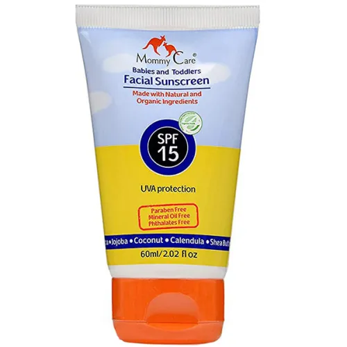 Детский натуральный солнцезащитный крем для лица Mommy Care Babies and Children’s Facial Sunscreen SPF15, 60 мл.