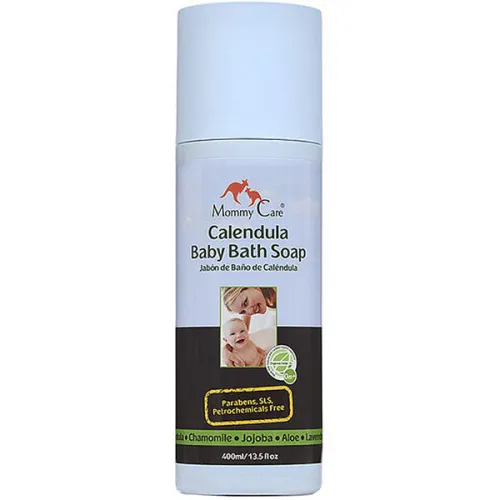 Органическое мыло для купания младенцев Mommy Care Calendula Baby Bath Soap с календулой, 400 мл.
