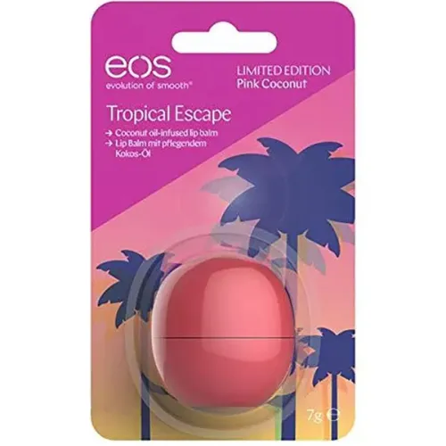 Органічний бальзам для губ «рожевий кокос» EOS Lip Balm Tropical Escape Pink Coconut, 7 г.