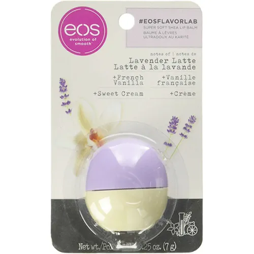 Органічний бальзам для губ «лаванда та лате» EOS Flavorlab Super Soft Shea Lip Balm Lavender Latte, 7 г.