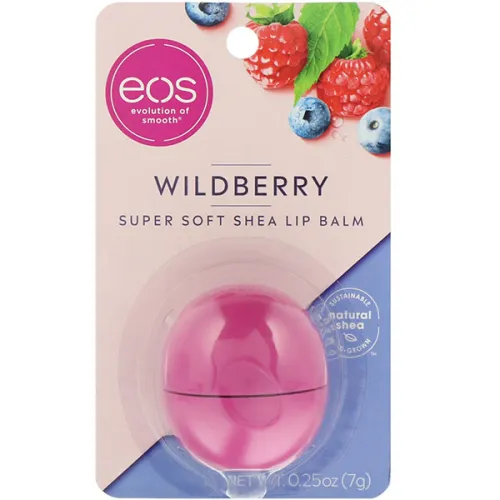 Органічний бальзам для губ «лісові ягоди» EOS Super Soft Shea Lip Balm Wildberry, 7 г.