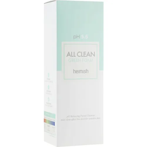 Очищуюча пінка для вмивання Heimish All Clean Green Foam pH 5.5, 150 мл. - вигляд 2
