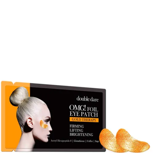 Тонізуючі патчі для очей Double Dare OMG! Foil Eye Patch Gold Treatment з кофеїном