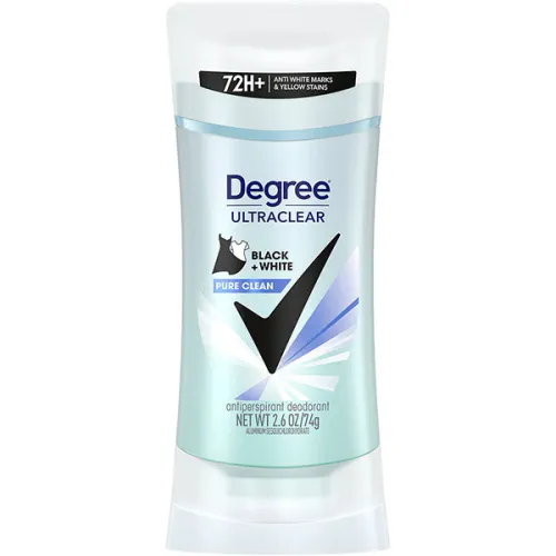 Антиперспірант для жінок «цукор та олія карите» Degree MotionSense Ultraclear Black+White Pure Clean 72H Anti-perspirant, 74
