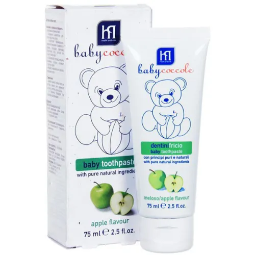 Зубна паста для дітей «яблуко» Babycoccole Baby Toothpaste Apple Flavour, 75 мл.
