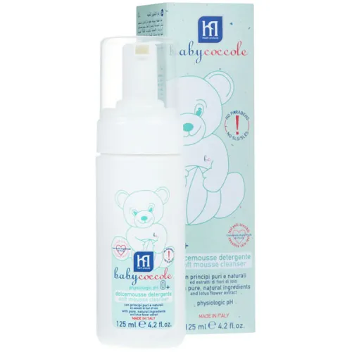 Ніжна очищувальна пінка для дітей Babycoccole Soft Mousse Cleanser, 250 мл.
