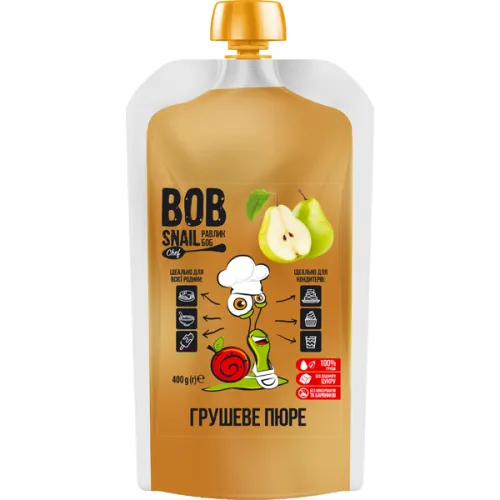 Фруктовое пюре «груша» Bob Snail Chef Puree Pear, 400 г.