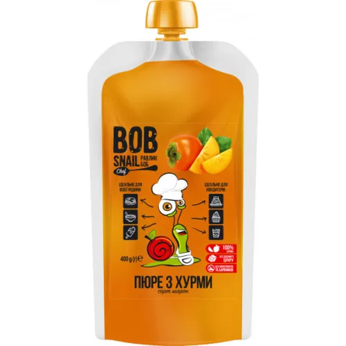 Фруктовое пюре «хурма» Bob Snail Chef Puree Persimmon, 400 г.