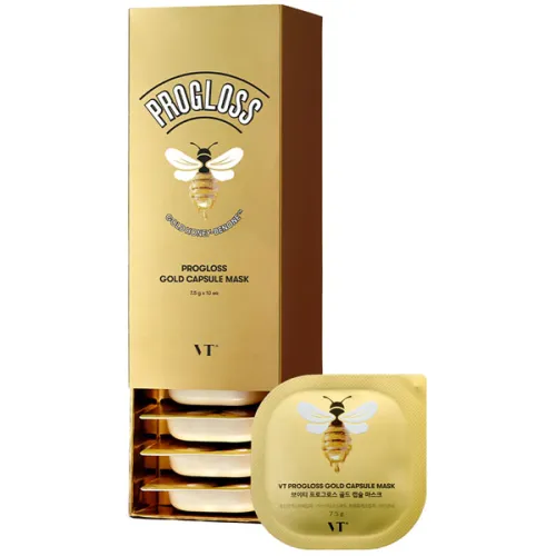 Антивікова маска для обличчя VT Cosmetics Progloss Capsule Mask з прополісом та маточним молочком, 7.5 г.