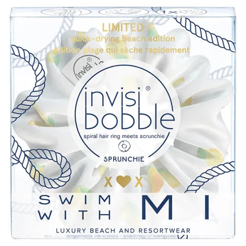 Резинка-браслет для волос «белая Invisibobble Sprunchie Swim With Mi Simply The Zest с лимонами»