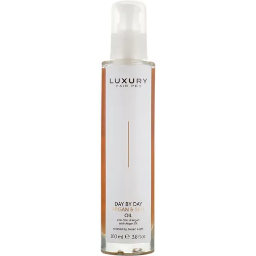 Масло для волос Green Light Luxury Hair Pro Day By Day Argan & Silk Oil с арганой и шелком, 100 мл.