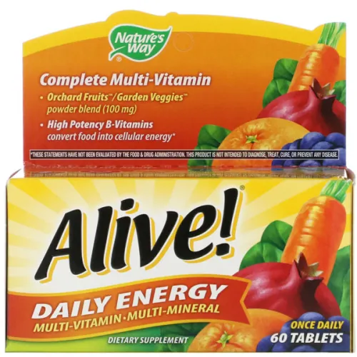 Мультивитаминный комплекс для энергии на каждый день Nature’s Way Alive! Daily Energy Multivitamin