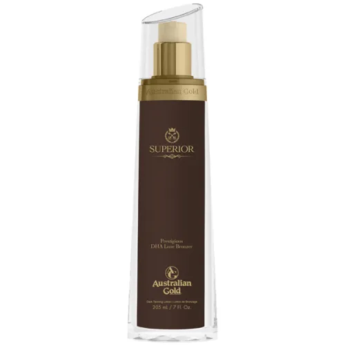 Лосьон Australian Gold Superior Prestigious DHA Luxe Bronzer с бронзаторами замедленного действия 20X, 205 мл.