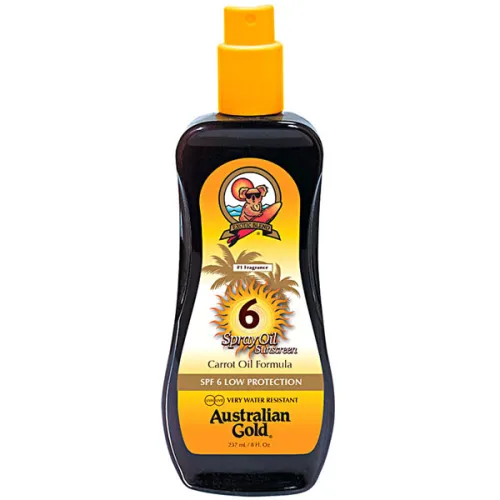 Сонцезахисний спрей Australian Gold Spray Oil Sunscreen Carrot Oil SPF6 з морквяною олією, 237 мл.