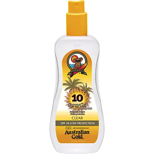 Солнцезащитный спрей-гель для загара Australian Gold Spray Gel Sunscreen Clear SPF10, 237 мл.