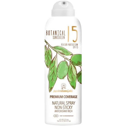 Солнцезащитный спрей Australian Gold Botanical Sunscreen Premium Coverage Natural Spray SPF15, 177 мл.