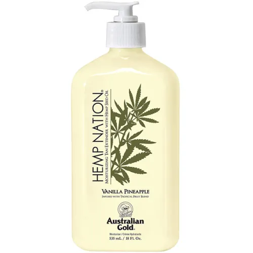 Зволожуючий лосьйон після засмаги «ваніль та ананас» Australian Gold Hemp Nation White Vanilla & Pineapple Body Lotion, 535