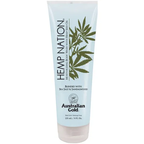 Гель для душа «морская соль и сандаловое дерево» Australian Gold Hemp Nation Sea Salt & Sandalwood Body Wash, 235 мл.