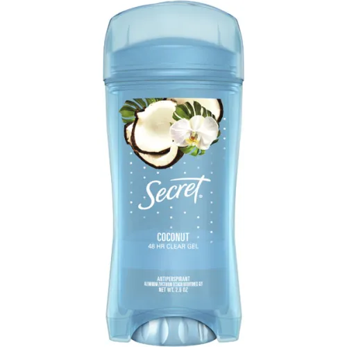 Гелевий дезодорант-антиперспірант «кокос» Secret Coconut 48 HR Clear Gel Antiperspirant, 73 г.