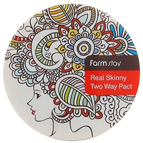 Компактна крем-пудра для обличчя + змінний блок FarmStay Real Skinny Two Way Pact + Refill, 1.2 г.