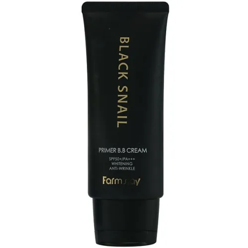 BB крем для обличчя FarmStay Black Snail Primer BB Cream SPF50 + PA +++ з муцином чорного равлика, 50 г.