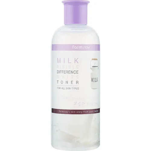 Осветляющий тонер для лица FarmStay Visible Difference White Toner Milk с молочным экстрактом, 350 мл.
