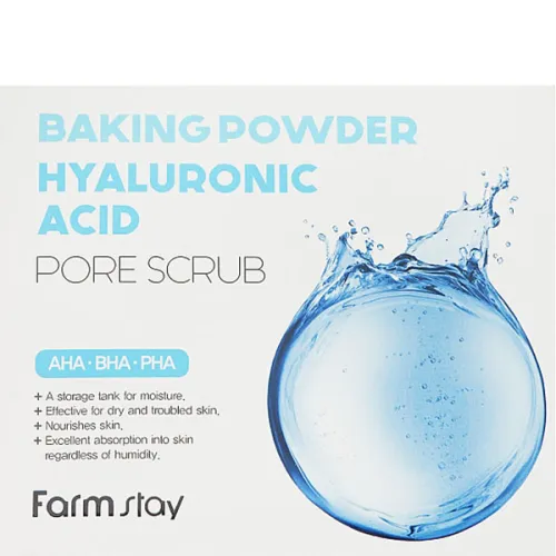 Скраб для обличчя FarmStay Baking Powder Hyaluronic Acid Pore Scrub, 7 г. - вигляд 2