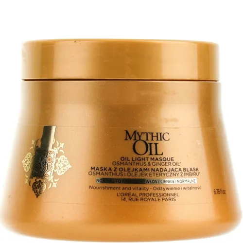 Живильна маска для волосся L’Oreal Professionnel Mythic Oil Masque For Normal To Fine Hair з оліями, 500 мл.
