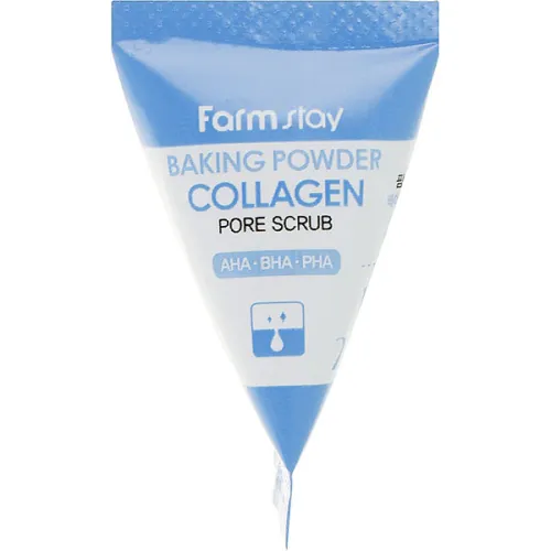 Очищающий скраб для лица FarmStay Baking Powder Collagen Pore Scrub с коллагеном, 7 г.