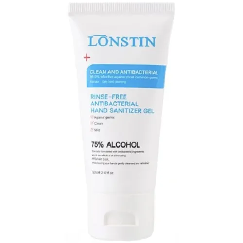 Антисептик для рук Lonstin Rinse-Free Antibacterial Hand Sanitizer Gel 75% Alcohol, 60 мл.