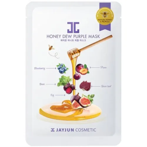 Тканинна маска для обличчя JayJun Honey Dew Purple Mask з фіолетовим комплексом, 25 мл.