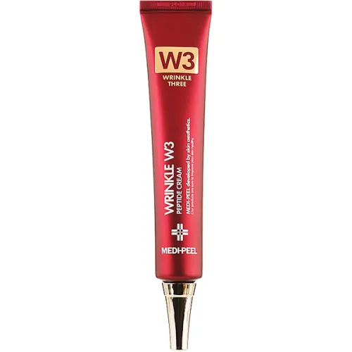 Омолоджуючий крем для обличчя Medi Peel Wrinkle W3 Peptide Cream з пептидним комплексом, 50 г.
