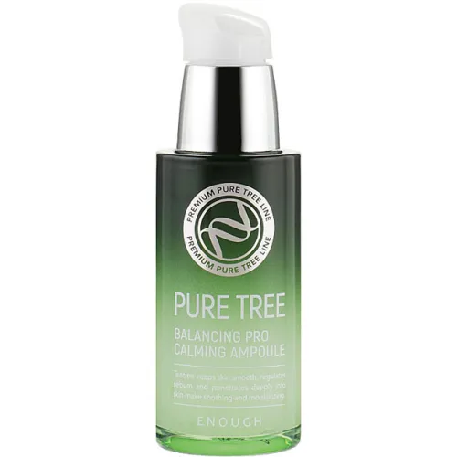 Успокаивающая ампульная сыворотка для лица Enough Pure Tree Balancing Pro Calming Ampoule с экстрактом чайного дерева, 30 мл.