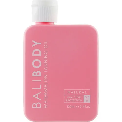 Масло для усиления загара Bali Body Watermelon Tanning Oil SPF6 с экстрактом арбуза, 100 мл.