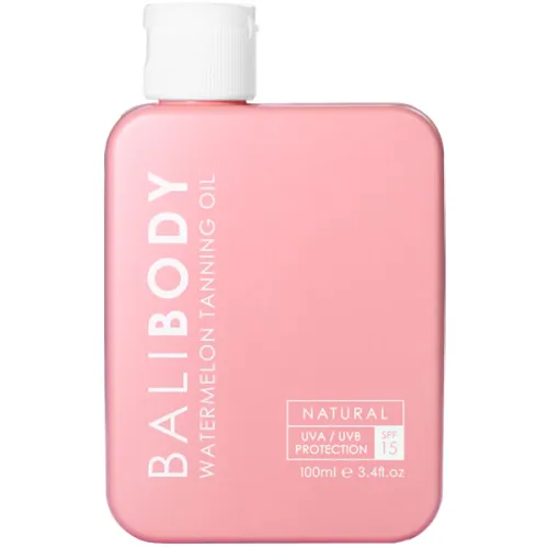 Масло для усиления загара Bali Body Watermelon Tanning Oil SPF15 с экстрактом арбуза, 100 мл.