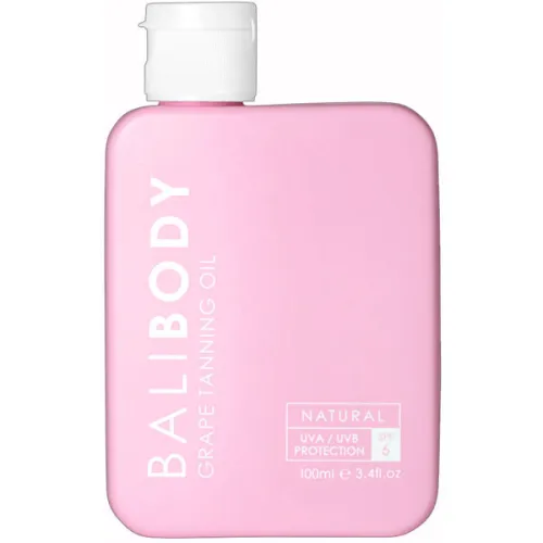 Масло для усиления загара Bali Body Grape Tanning Oil SPF6 с экстрактом винограда, 100 мл.