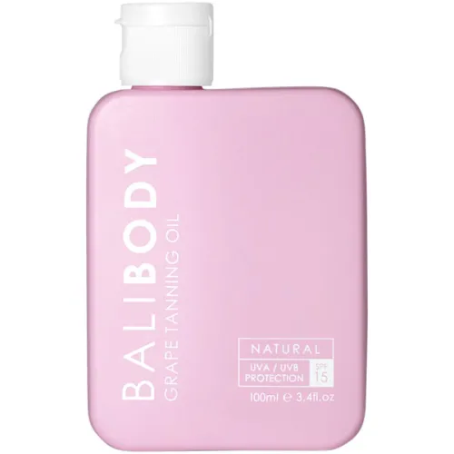 Масло для усиления загара Bali Body Grape Tanning Oil SPF15 с экстрактом винограда, 100 мл.