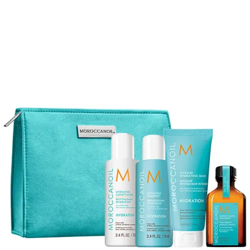 Дорожный набор для увлажнения волос Moroccanoil Hydration Takes Flight Travel Set